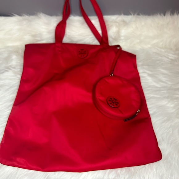 Tory Burch Red Tote - Picture 1 of 5